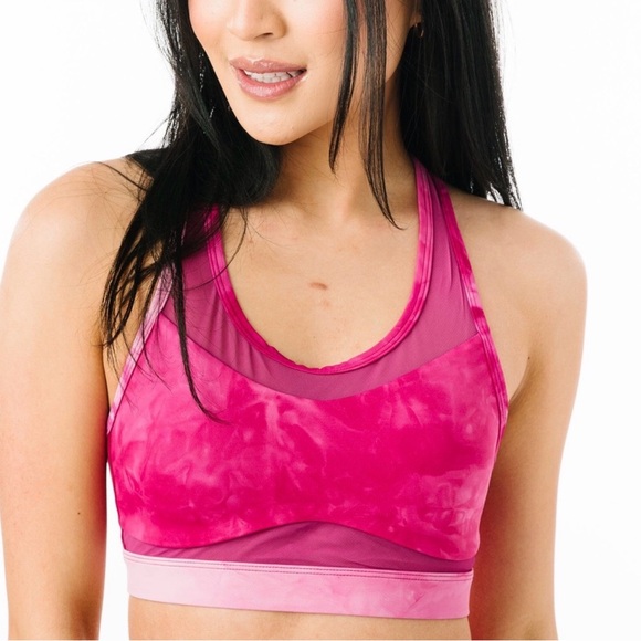 ZYIA Fuschia Hendrix Light N Tight LnT Sports Bra Large NWT - Picture 3 of 9